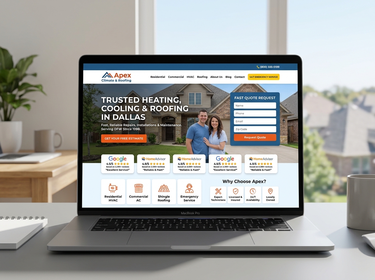 Contractor and HVAC Concept