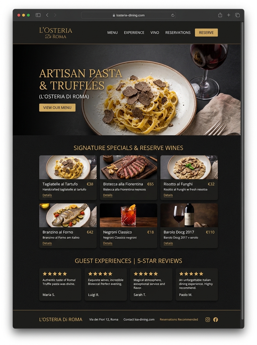 Italian Trattoria Concept